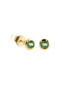 VANDENBERG - Damen Ohrstecker, 375er Gelbgold mit Peridot - GELBGOLD