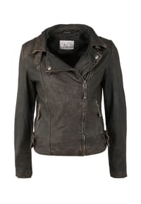 7eleven - Lederjacke Lamiza in jungem Look - charcoal