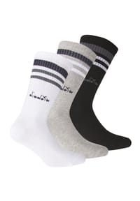 diadora - Unisex Tennissocken - 3er Pack, Logo, Streifen - Dunkelblau