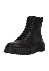 CLARKS® - Schnürboots Torhill Rise mit bequemem Fußbett - 1216 Black Leather