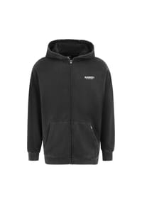 OLDSKULL - Zip Hoodie Peach Dyed Basic Oldskull Logo unverkennbare Oldskull-Optik - Black