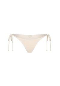 MODA MINX - Bikinihose Scrunch Tie Side Bikini Bottom mit strukturiertem Scrunch-Material - Beige