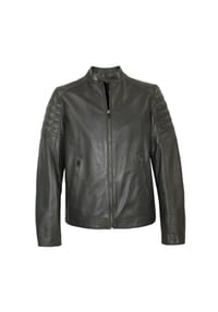 MADDOX - Herren Lederjacke Lammnappa grau - grau