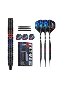 COFI - Formula FST180 GEN2 Black Blue Red Rings Softtip Dartset 18g Softdarts - Schwarz Blau Rot OneSize