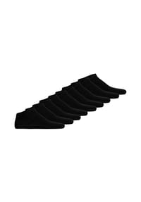 Hudson - Unisex Sneakersocken, 9er Pack - Easy, Komfortbund, kurze Socken, einfarbig - Schwarz