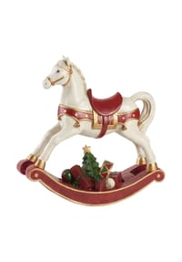Villeroy & Boch Schaukelpferd XL Winter Collage Accessoires - Winter Collage - rot