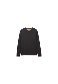 TOM TAILOR - Pullover, Rundhals-Ausschnitt, Rippbündchen, für Herren - 29999 BLACK