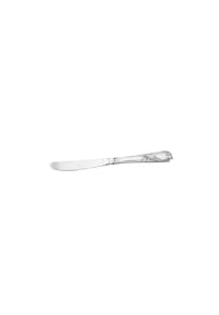 mulex® - Rococo 3-teiliges Tafelmesser-Set aus hochwertigem 18/10-Edelstahl - Silber 22 x 2 cm
