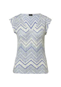 s.Oliver BLACK LABEL - T-Shirt, V-Ausschnitt, für Damen - 53X2 BLUE