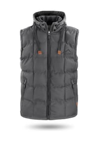 normani® - Herren Winter-Steppweste Tropez - Anthrazit