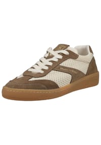 Marc O'Polo - Veloursleder/Textil Sneaker - Beige/Blau