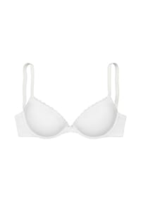 LASCANA - Push-up BH Sara, Spitzenband, für Damen - 624 WHITE