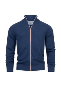 KRONSTADT - Strickjacke KSErik Zip - Black