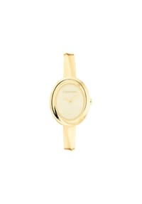 Calvin Klein TWISTED BEZEL - Damen Armbanduhr "25100056" - GOLD