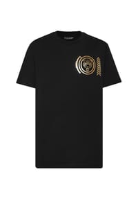 PLEIN SPORT - T-Shirt TIGER - black/lightgold