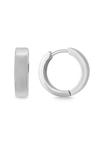 Adelia's - Adelia's Unisex Creolen aus poliertem 925 Sterling Silber Ø 13 mm - silber