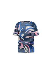 CECIL - T-Shirt, U-Boot-Ausschnitt, für Damen - 35512 UNIVERS BLUE