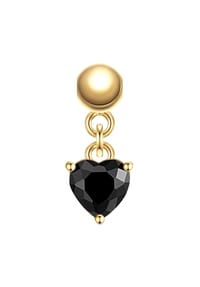GLANZSTÜCKE MÜNCHEN - Glanzstücke München Charm Herz Sterling Silber Zirkonia 50084176 - gelbgold