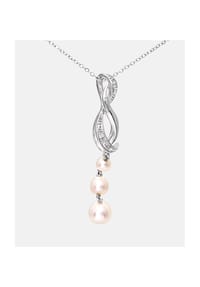 Diamant L'eternel - Kette mit Anhänger, mit 0.023 ct Diamant, 375 Weißgold - white gold