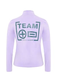 CHIEMSEE - Fleecepullover mit auffälligem PlusMinus-Print - 15-3817 Lavender