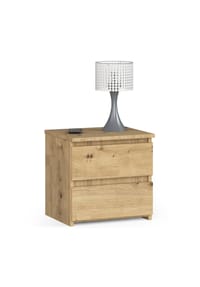 Akord - Nachttisch CL2 mit 2 Schubladen - artisan-eiche