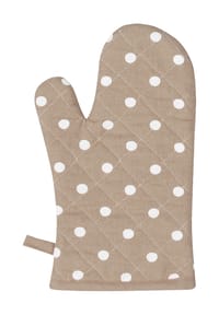 KRACHT® - Kochhandschuh "Pünktchen" - anthrazit/weiß
