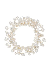 VALERO PEARLS - Damen Armband aus Süßwasser-Zuchtperle in Weiß mit Süßwasser-Zuchtperle - weiß