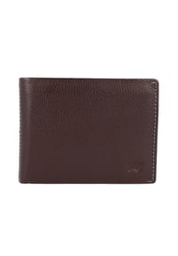BRAUN BÜFFEL PRATO - Geldbörse "Prato", Leder, uni, für Herren - DUNKELBRAUN