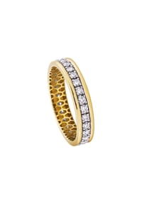 MONCARA - Damen Ring, 585er Gold, 28 Diamanten, zus. ca. 0,75 Karat - Gelbgold