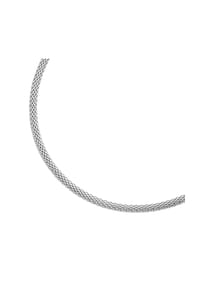 SMART JEWEL® - Collier Mesh-Optik, Silber 925 - gold