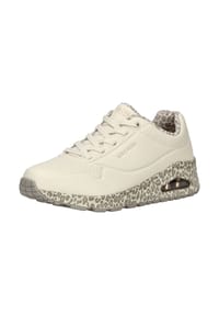 SKECHERS® - Lederimitat Sneaker - Weiß Kombi