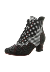 SIMEN - Schnürstiefeletten - schwarz/weiss