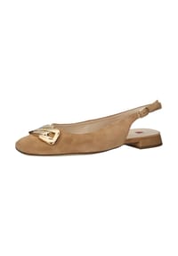 hōgl - Veloursleder Ballerinas - Toffee