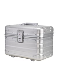 eminent GOLD ATHENS - Kosmetikkoffer, Hartschale, TSA Schloss - ALUMINIUM