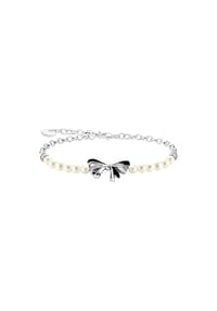 Thomas Sabo - Schleifen-Armband mit Perlen Lovely Romance - silber, schwarz, weiß