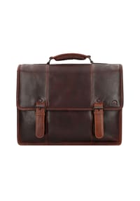 GREEN BURRY Rugged - Rugged Aktentaschen Messenger Leder 40.5 cm Laptopfach - brown