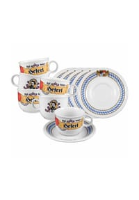 Seltmann Weiden Kaffeetassen mit Untertassen Compact Bayern 210 ml 6er Set bunt - COMPACT - bunt