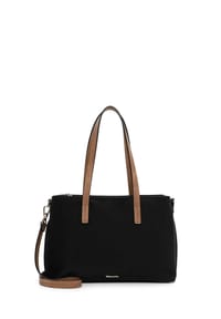 Tamaris - TAS GERTRAUD Shopper, Emblem, Reißverschluss, für Damen - 100 BLACK