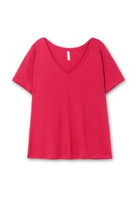 sheego - T-Shirt - magenta