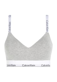 Calvin Klein - Modern Cotton Bralette, breiter Träger, Logo-Unterbund, für Damen - P7A GREY
