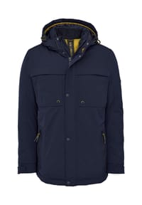NEW CANADIAN - Funktionsjacke CO-3 mit Fleece-Einsatz am Innenkragen - schwarz