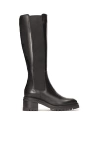 Kazar - Schwarze Lederstiefel mit Reißverschluss - Schwarz