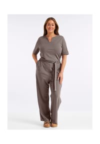 sheego - Jumpsuit - dunkeltaupe