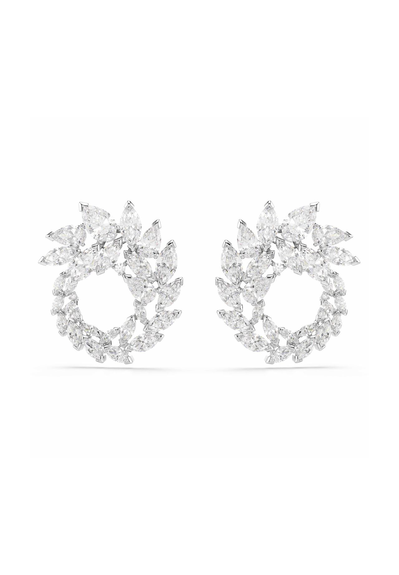 Swarovski Mesmera Kreolen, Marquise Schliff, Rhodiniert Weiß - Bild 5