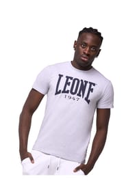 LEONE 1947 - Herren T-Shirt BIG LOGO - Black/White