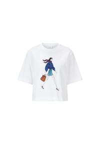 rich&royal - T-Shirt, Baumwolle, für Damen - 100 WHITE