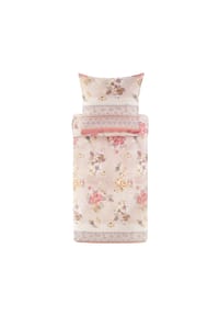bassetti Bettwäsche HANAMI aus Baumwollsatin mit Reißverschluss - ZUC_Hanami - BEIGE
