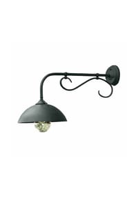 LOBERON - Außenwandlampe Lupia schwarz - schwarz