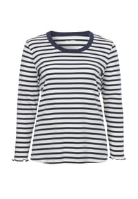 VIA APPIA -DUE- - Pullover mit Streifen-Muster - indigo / ecru