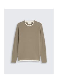 DENIM TOM TAILOR - Pullover, Baumwolle, für Herren - 15398 GREY MEL.